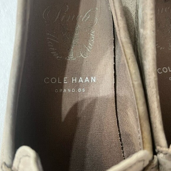 Cole Haan Grand OS Pinched Weekender Tan Canvas Loafer Mens Size 9 - Picture 8 of 8